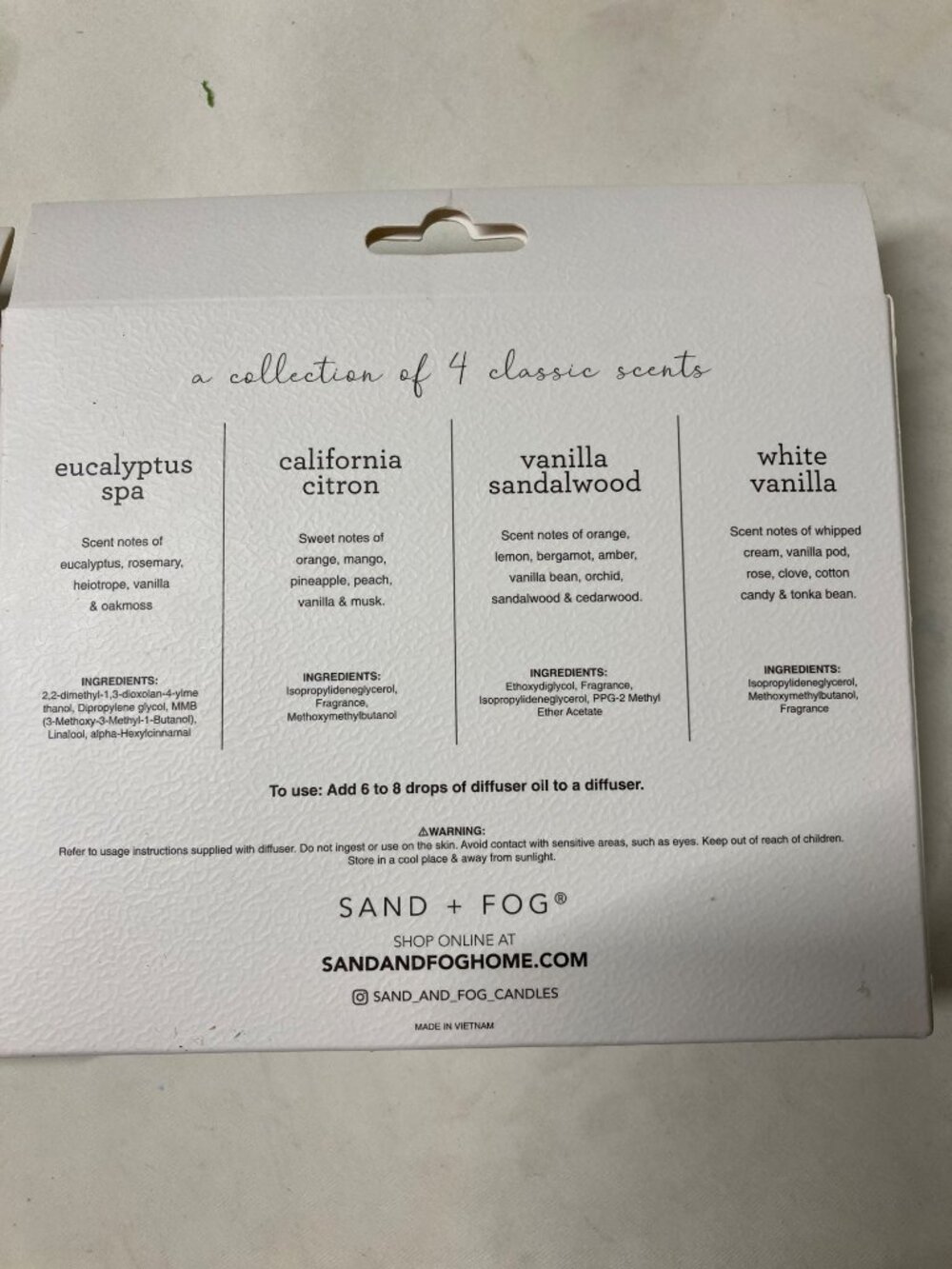 Sand + Paws Fragrance Diffuser Oils Set Brand New Unopened - Picture 2 of 2